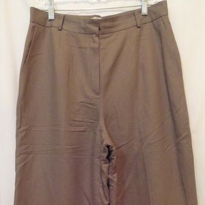 Classic Talbots Hi-Rise Wide Leg Lined Trousers
